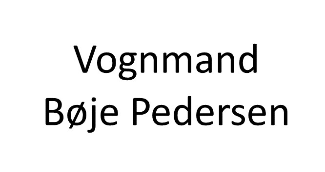 Vognmand Bøje Pedersen